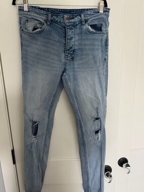 Ksubi Light Blue Distressed Skinny Jeans